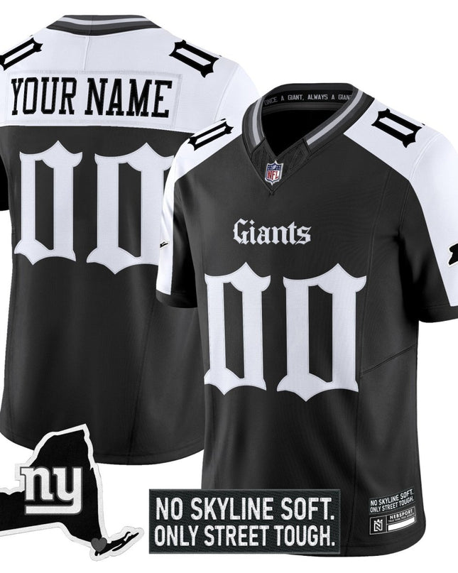 New York Giants 'Gothic Gotham Edition' Vapor Limited Custom Jersey - All Stitched NYG_KDZ - KINDOZY