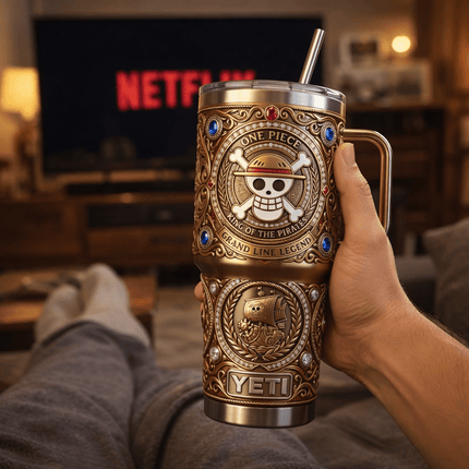 One Piece Tumbler with Lid and Handle - KINDOZY