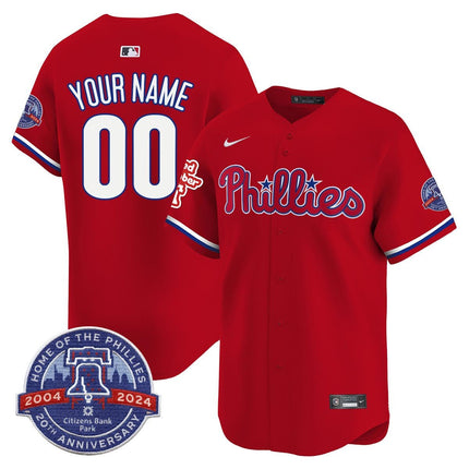 Phillies Citizen Bank Park's 20Th Anniversary Custom Jersey - All Stitched - KINDOZY