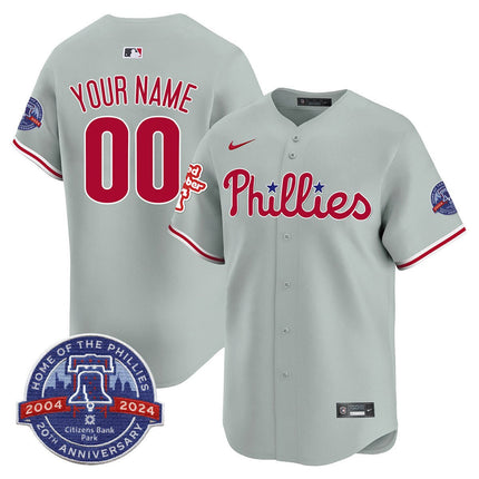 Phillies Citizen Bank Park's 20Th Anniversary Custom Jersey - All Stitched - KINDOZY