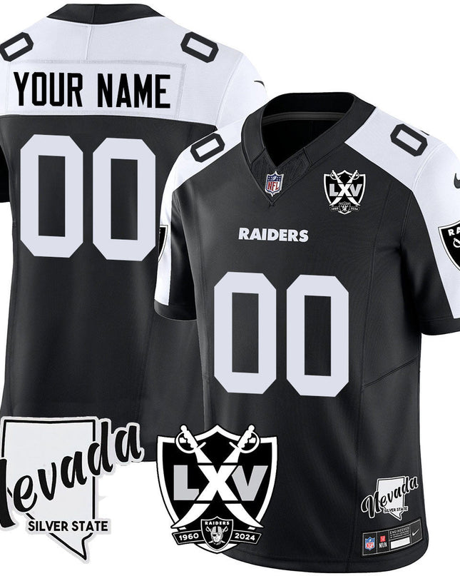 Raiders 2025 Vapor Limited Custom Jersey - 65th Anniversary - All Stitched LVRAI_KDZ - KINDOZY