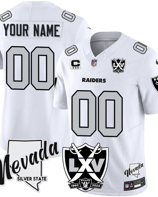 Raiders 2025 Vapor Limited Custom Jersey - 65th Anniversary - All Stitched LVRAI_KDZ - KINDOZY