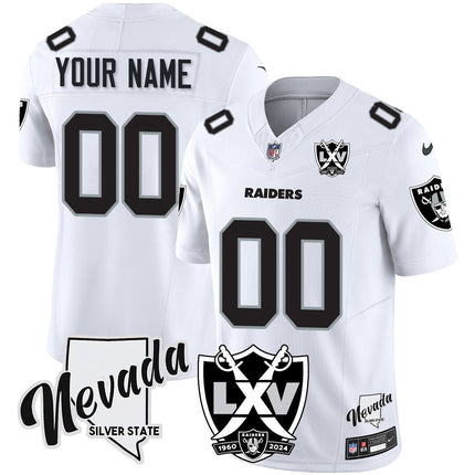 Raiders 2025 Vapor Limited Custom Jersey - 65th Anniversary - All Stitched LVRAI_KDZ - KINDOZY