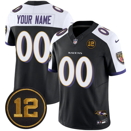 Ravens Jacoby Jones Patch Vapor Limited Custom Jersey - All Stitched BALRAV_KDZ - KINDOZY