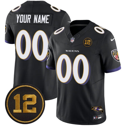 Ravens Jacoby Jones Patch Vapor Limited Custom Jersey - All Stitched BALRAV_KDZ - KINDOZY