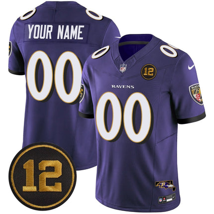 Ravens Jacoby Jones Patch Vapor Limited Custom Jersey - All Stitched BALRAV_KDZ - KINDOZY