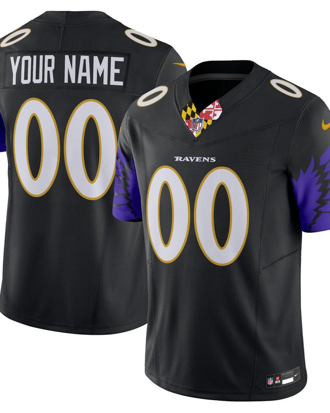Ravens Special Vapor Limited Custom Jersey - All Stitched BALRAV_KDZ - KINDOZY