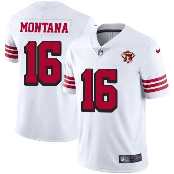 San Francisco 49Ers 75Th Anniversary Color Rush Jersey – All Stitched SF49_KDZ - KINDOZY