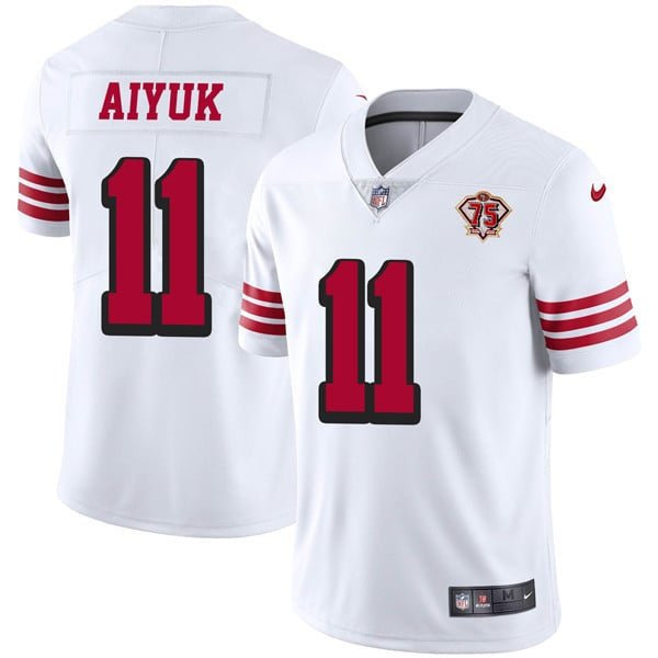 San Francisco 49Ers 75Th Anniversary Color Rush Jersey – All Stitched SF49_KDZ - KINDOZY