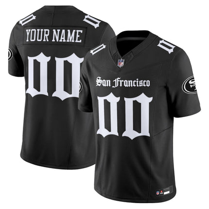 San Francisco 49ers 'Gothic Edition' Vapor Limited Custom Jersey - All Stitched SF49_KDZ - KINDOZY