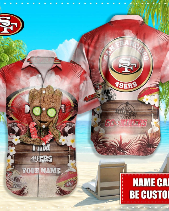 San Francisco 49ers NFL - Hawaiian shirt custom Q - 48112 SF49_KDZ - KINDOZY
