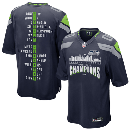 Super Bowl LX Champions Seattle Seahawks Stitched Jersey SEA_KDZ - KINDOZY