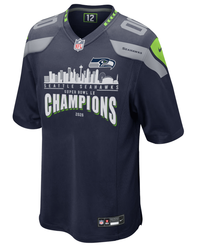 Super Bowl LX Champions Seattle Seahawks Stitched Jersey SEA_KDZ - KINDOZY