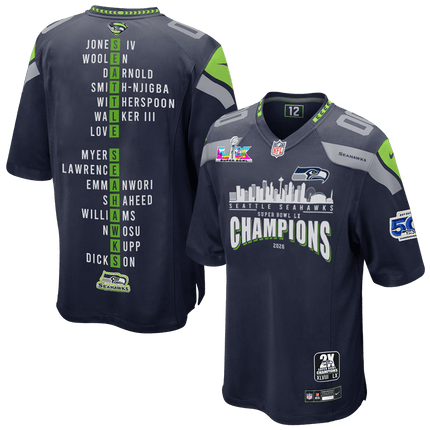 Super Bowl LX Champions Seattle Seahawks Stitched Jersey SEA_KDZ - KINDOZY
