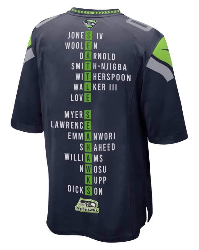 Super Bowl LX Champions Seattle Seahawks Stitched Jersey SEA_KDZ - KINDOZY
