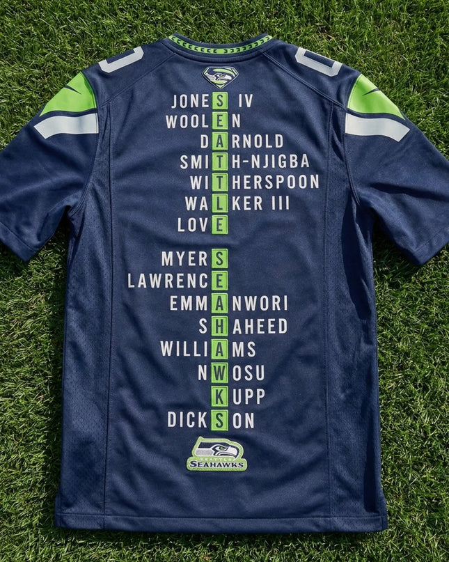 Super Bowl LX Champions Seattle Seahawks Stitched Jersey SEA_KDZ - KINDOZY