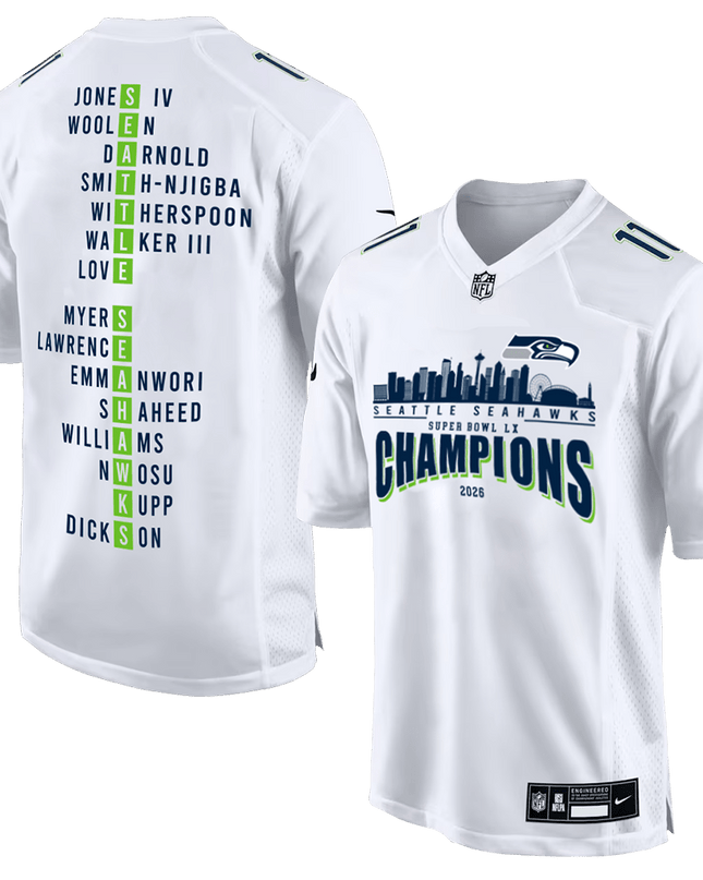 Super Bowl LX Champions Seattle Seahawks Stitched Jersey SEA_KDZ - KINDOZY