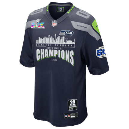 Super Bowl LX Champions Seattle Seahawks Stitched Jersey SEA_KDZ - KINDOZY