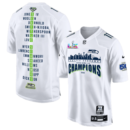 Super Bowl LX Champions Seattle Seahawks Stitched Jersey SEA_KDZ - KINDOZY