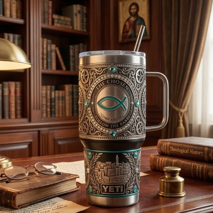 The Chosen Tumbler with Lid and Handle - KINDOZY
