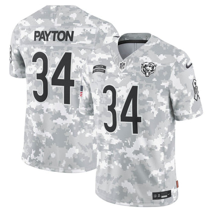 Walter Payton Chicago Bears 2024 Salute to Service Vapor Limited Jersey - Arctic Camo - All Stitched CHIBEA_KDZ - KINDOZY