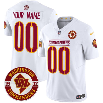 Washington Commanders 2024 Vapor Limited Custom Jersey - Est. 1932 Patch - All Stitched WASCOM_KDZ - KINDOZY