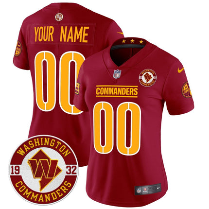 Washington Commanders 2024 Vapor Limited Custom Jersey - Est. 1932 Patch - All Stitched WASCOM_KDZ - KINDOZY