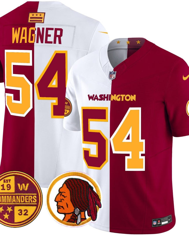 Washington Half Redskins & Commanders Vapor Limited Jersey - All Stitched WASCOM_KDZ - KINDOZY