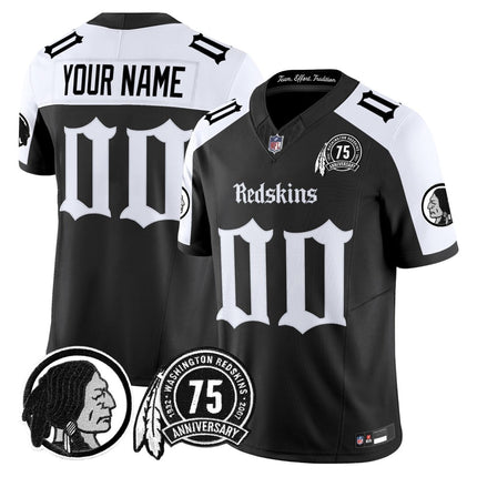 Washington Redskins 'Gothic Capital Edition' Vapor Limited Custom Jersey - All Stitched - KINDOZY