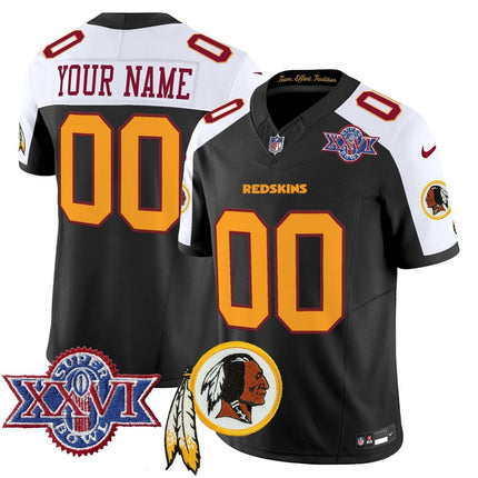 Washington Redskins Throwback 1992 Super Bowl XXVI Patch Vapor Limited Custom Jersey V3 - All Stitched - KINDOZY