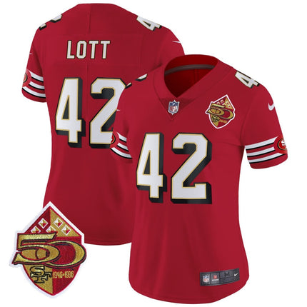 Women's 49ers 1996 Throwback Vapor Limited Jersey - All Stitched SF49_KDZ - KINDOZY