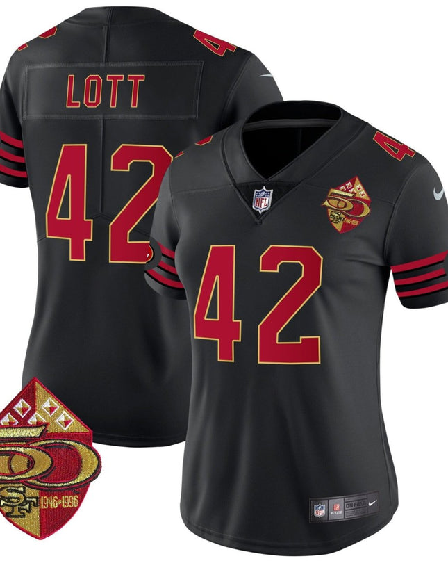 Women's 49ers 1996 Throwback Vapor Limited Jersey - All Stitched SF49_KDZ - KINDOZY