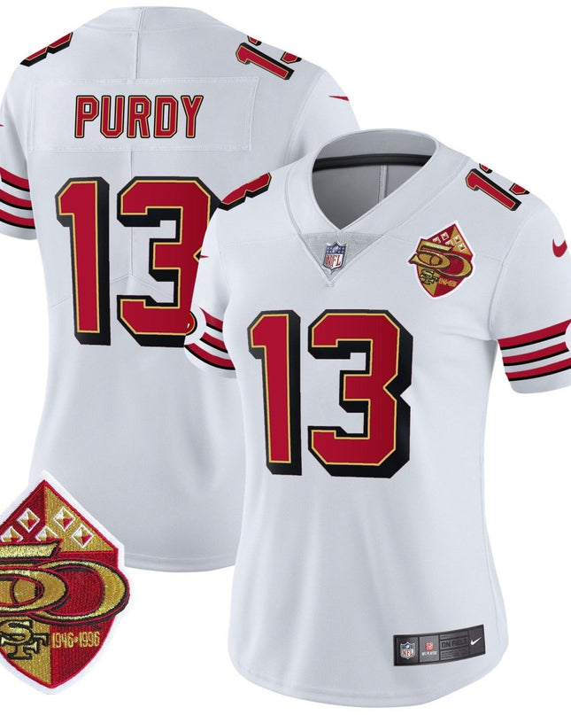 Women's 49ers 1996 Throwback Vapor Limited Jersey - All Stitched SF49_KDZ - KINDOZY