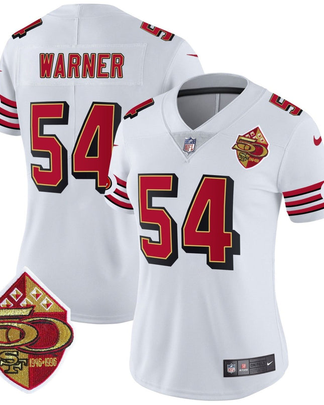 Women's 49ers 1996 Throwback Vapor Limited Jersey - All Stitched SF49_KDZ - KINDOZY