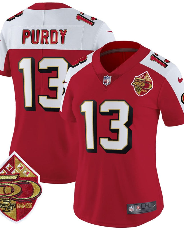 Women's 49ers 1996 Throwback Vapor Limited Jersey - All Stitched SF49_KDZ - KINDOZY