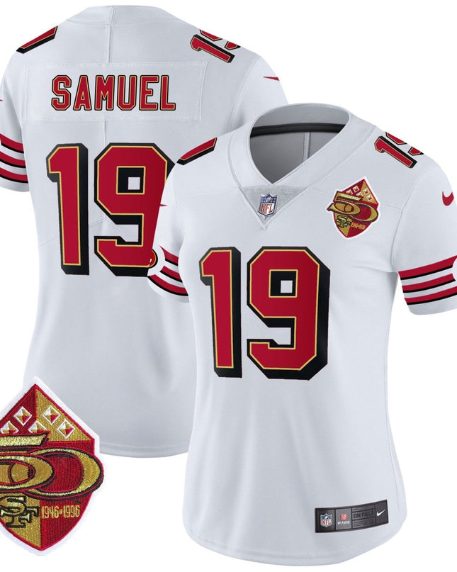 Women's 49ers 1996 Throwback Vapor Limited Jersey - All Stitched SF49_KDZ - KINDOZY