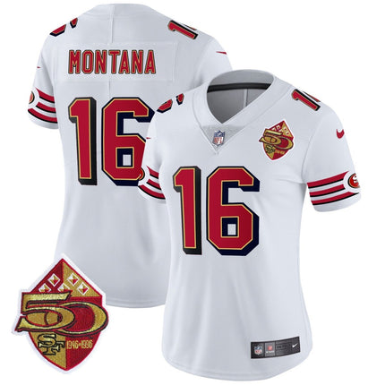Women's 49ers 1996 Throwback Vapor Limited Jersey - All Stitched SF49_KDZ - KINDOZY
