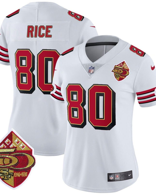 Women's 49ers 1996 Throwback Vapor Limited Jersey - All Stitched SF49_KDZ - KINDOZY