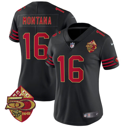 Women's 49ers 1996 Throwback Vapor Limited Jersey - All Stitched SF49_KDZ - KINDOZY