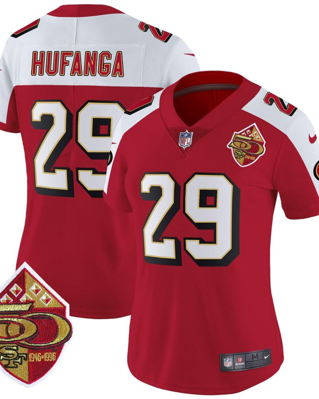 Women's 49ers 1996 Throwback Vapor Limited Jersey - All Stitched SF49_KDZ - KINDOZY