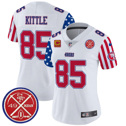 Women's 49ers American Style Vapor Limited Jersey - All Stitched SF49_KDZ - KINDOZY