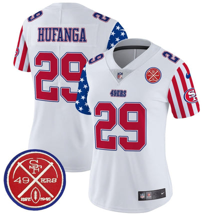 Women's 49ers American Style Vapor Limited Jersey - All Stitched SF49_KDZ - KINDOZY