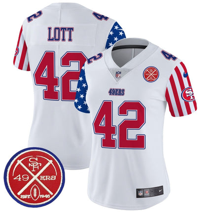 Women's 49ers American Style Vapor Limited Jersey - All Stitched SF49_KDZ - KINDOZY