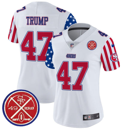 Women's 49ers American Style Vapor Limited Jersey - All Stitched SF49_KDZ - KINDOZY