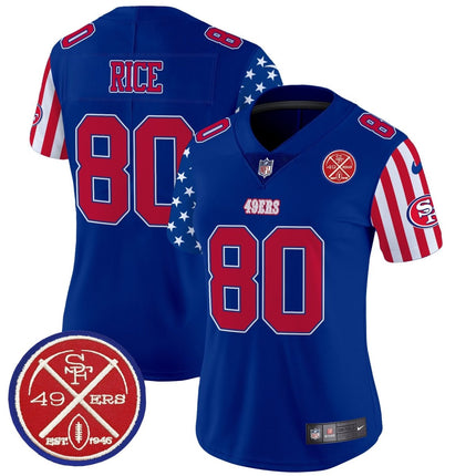 Women's 49ers American Style Vapor Limited Jersey - All Stitched SF49_KDZ - KINDOZY