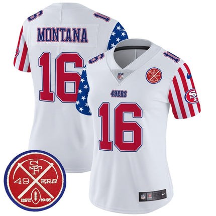 Women's 49ers American Style Vapor Limited Jersey - All Stitched SF49_KDZ - KINDOZY