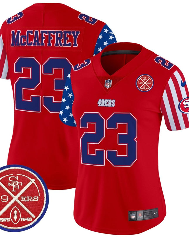 Women's 49ers American Style Vapor Limited Jersey - All Stitched SF49_KDZ - KINDOZY