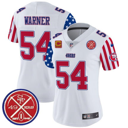 Women's 49ers American Style Vapor Limited Jersey - All Stitched SF49_KDZ - KINDOZY
