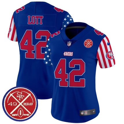 Women's 49ers American Style Vapor Limited Jersey - All Stitched SF49_KDZ - KINDOZY