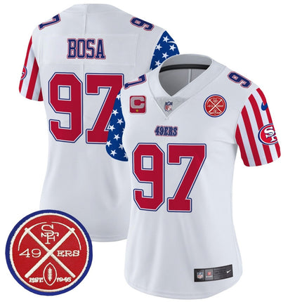 Women's 49ers American Style Vapor Limited Jersey - All Stitched SF49_KDZ - KINDOZY